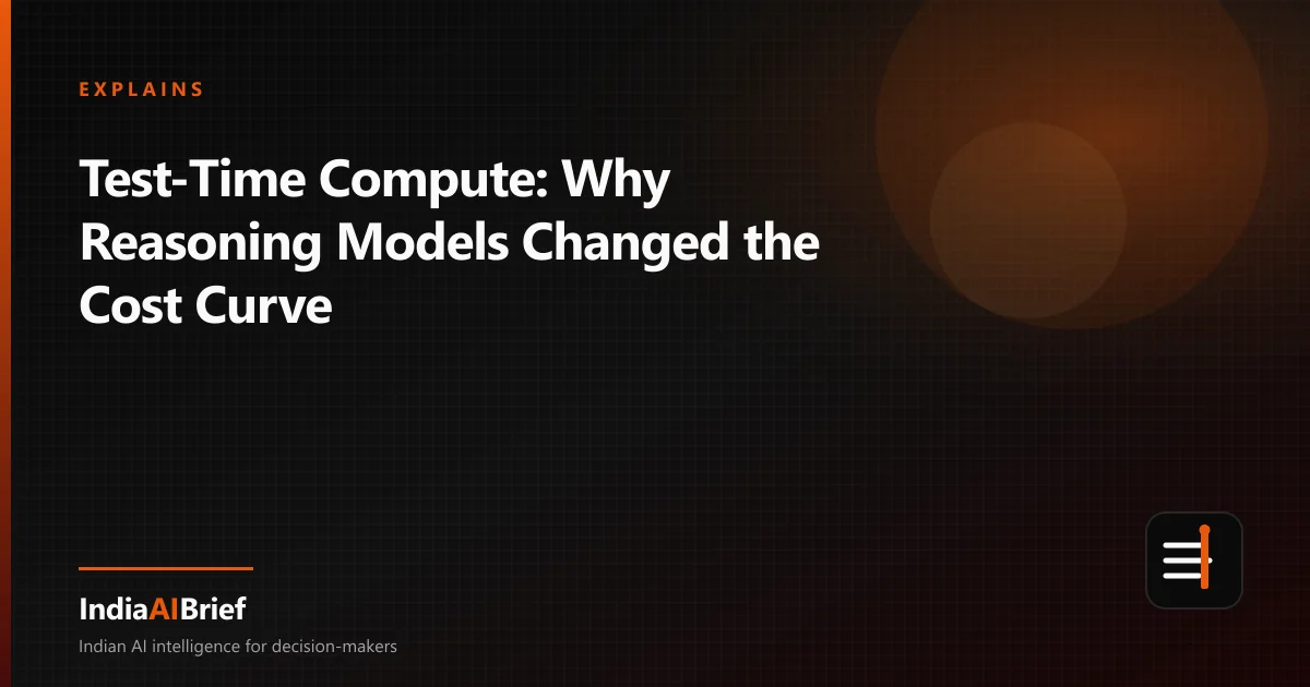 Editorial graphic for Test-Time Compute: Why Reasoning Models Changed the Cost Curve